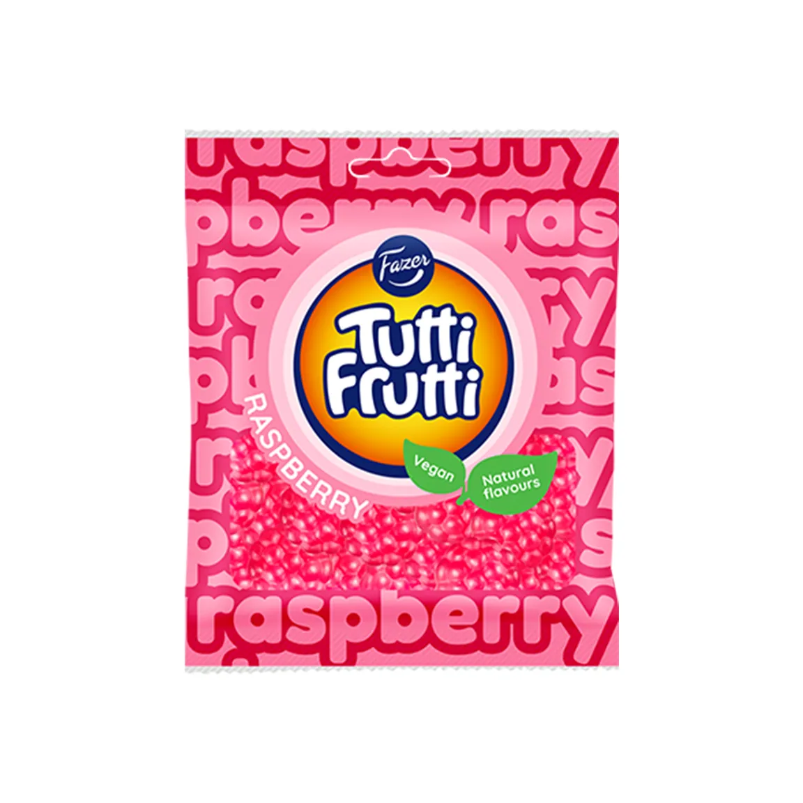 Frutti Fresh Raspberry Tutti Frutti Raspberry candy bag 90g - Fazer.com