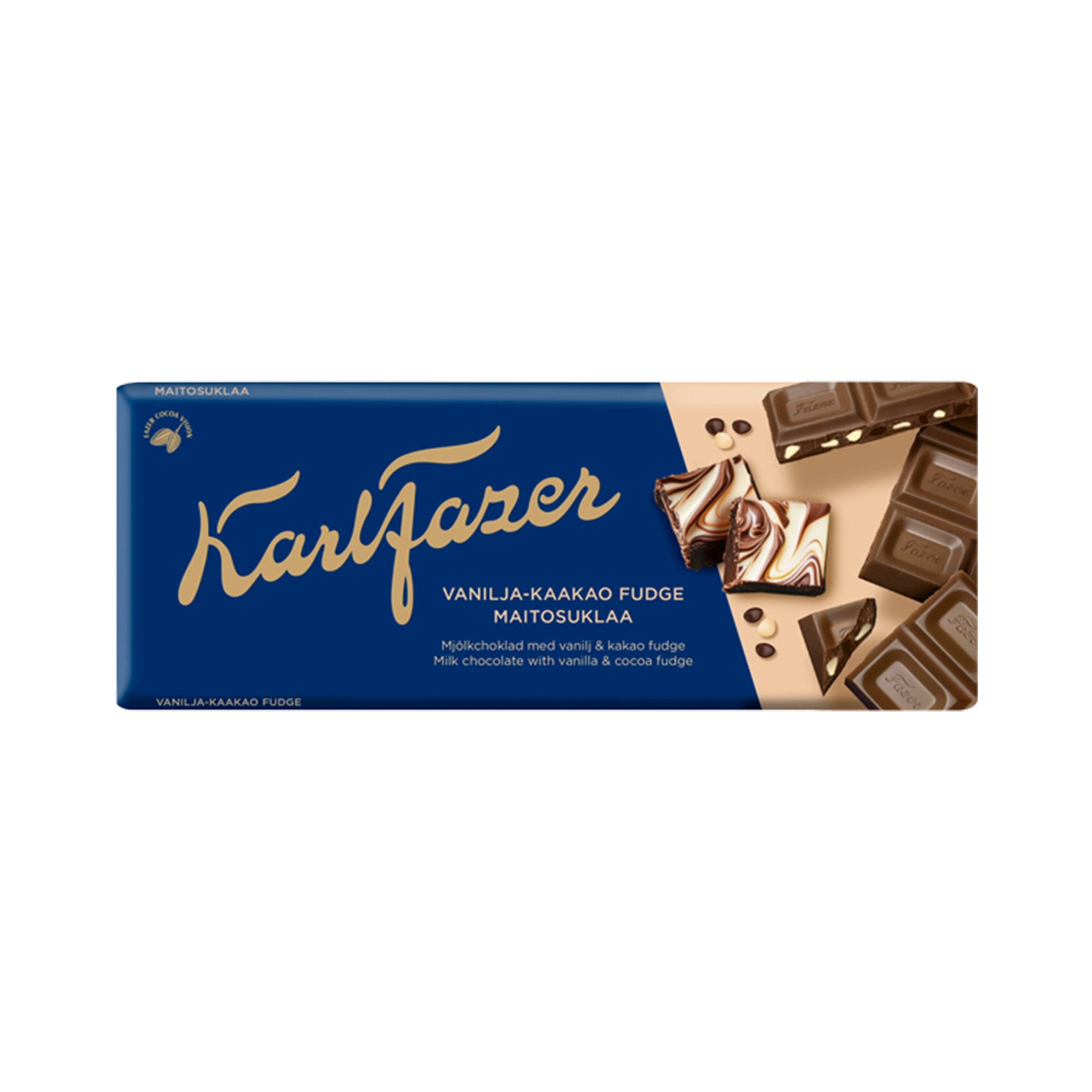 Karl Fazer Vanilla-Cocoa tablet 180 g - Fazer.com