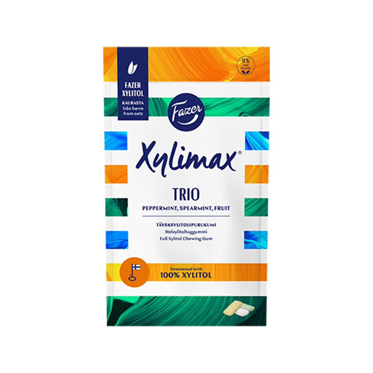 Xylimax Trio full xylitol chewing gum 130 g - Fazer.com