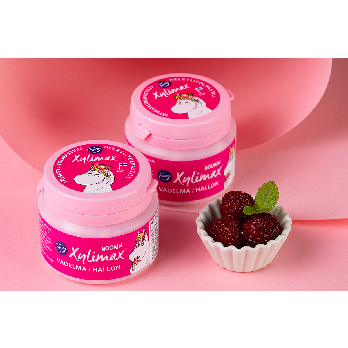 Xylimax Moomin Raspberry pastilles 90 g - Fazer.com