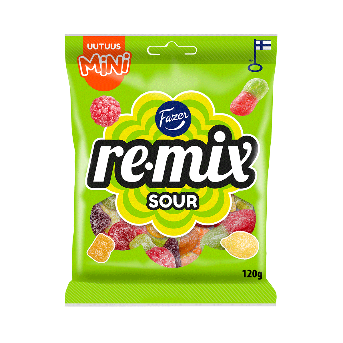 Remix Mini Sour candy bag 120g - Fazer.com