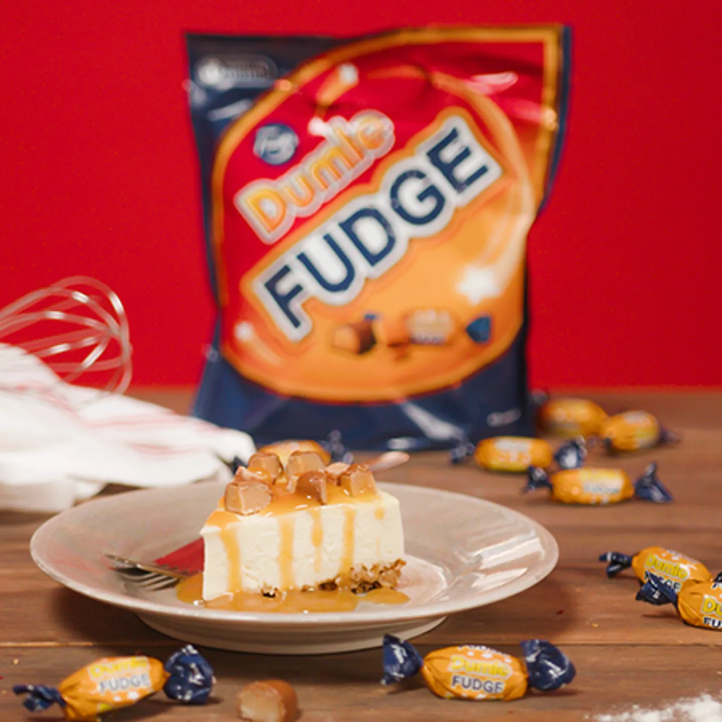 Dumle Fudge cheesecake