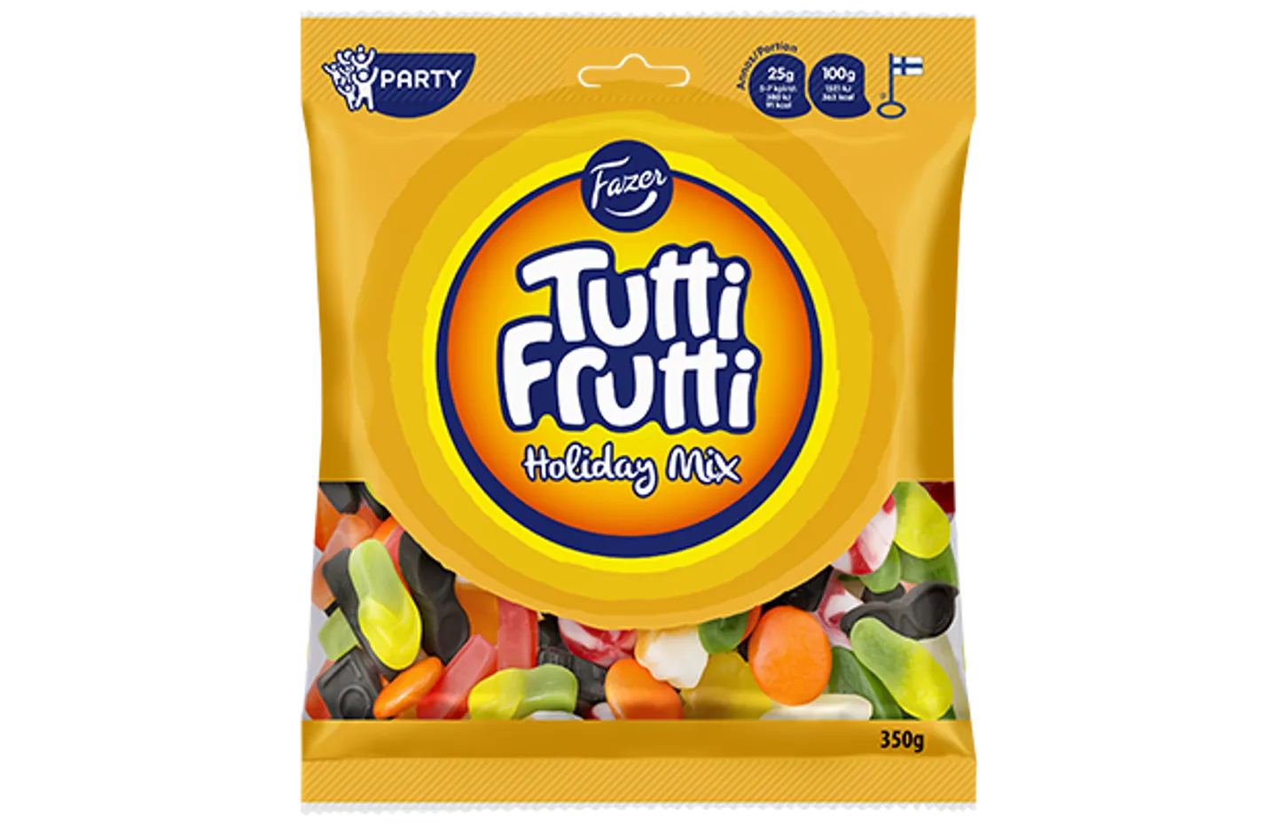 Tutti Frutti Holiday Mix Jumbo 350g - Fazer.com